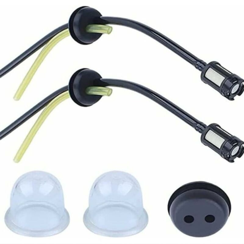 Kraftstoffleitung Für Freischneider – 5-teiliges Set – 2 Kraftstofffilter Und 2 Kappen – Kompatibel Mit 2-takt- Und 4-takt-motoren