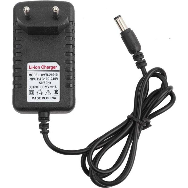 21v 1a Li-ionen-ladegerät – Dickwandiger Kupferkern – 5,5 X 2,5 Mm Anschluss – Eu-stecker – Überspannungsschutz