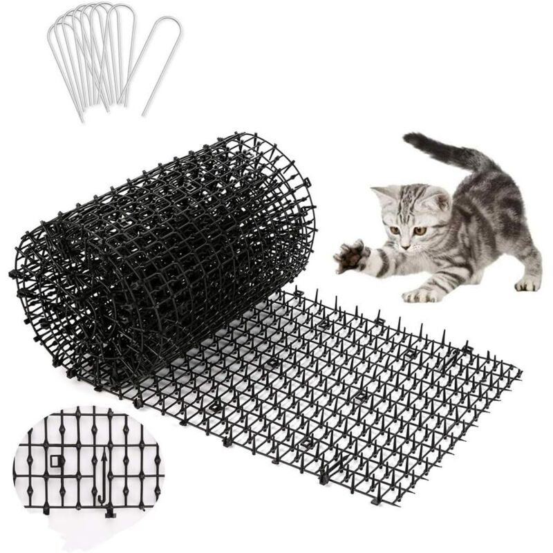 200 X 30 Cm Anti-katzen-matte Mit Spikes Zum Schutz Vor Tieren, Wadeo Anti-katzen-matte Mit Spikes, Anti-hunde-gartengitter Für Innen- Und Außengärten