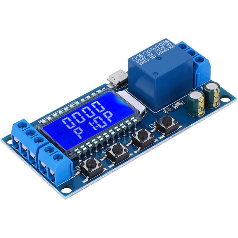 Relaismodul. Verzögerungsrelaismodul. 5-v-, 12-v- Und 24-v-verzögerungszyklus-timermodul. 0,01 S Bis 9.999 Min Mit Lcd-display.
