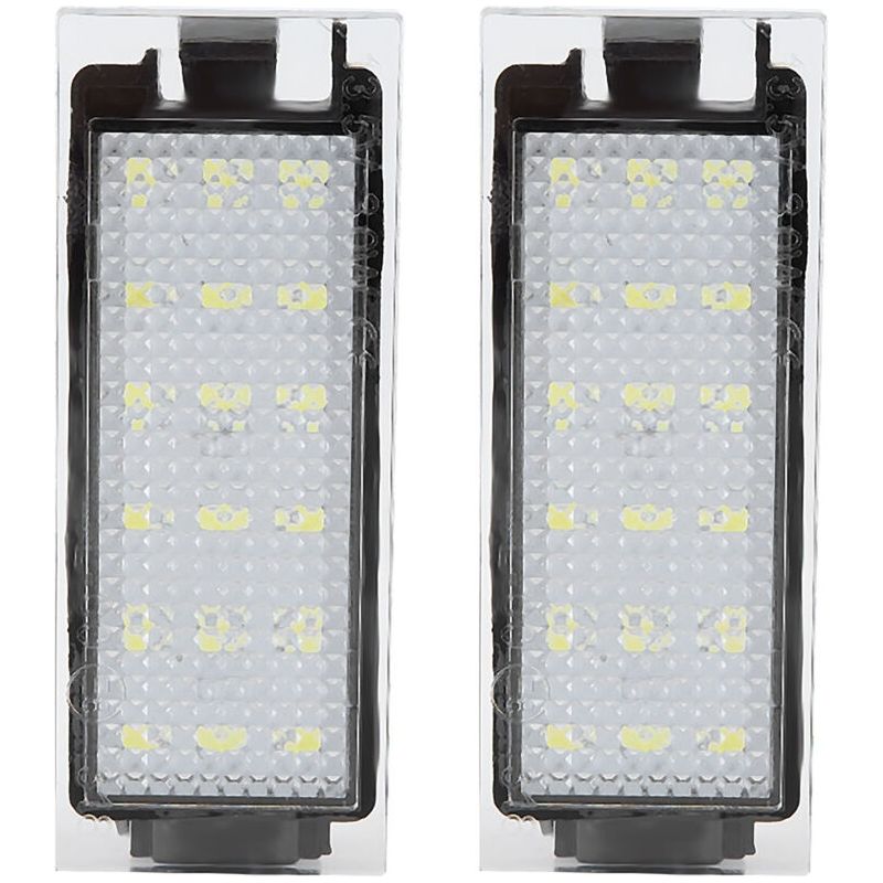 Kennzeichenbeleuchtung. 2-teilige Led-kennzeichenbeleuchtung Für Autos, Passend Für Twingo/clio/megane/lagane (18 Led-leuchtperlen).