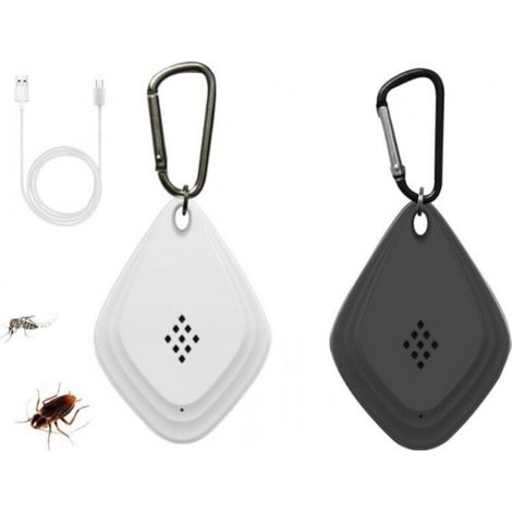 – Tragbarer Ultraschall-mückenschutz – Fortschrittliche 6-band-technologie – Usb-aufladung – Schutz Bis Zu 60 M²