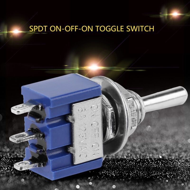 Packung Mit 10 Kippschaltern (6 A, 125 V Ac) – 3-positionen, 3-polig – 6 Mm Tastendurchmesser Für Elektronikprojekte