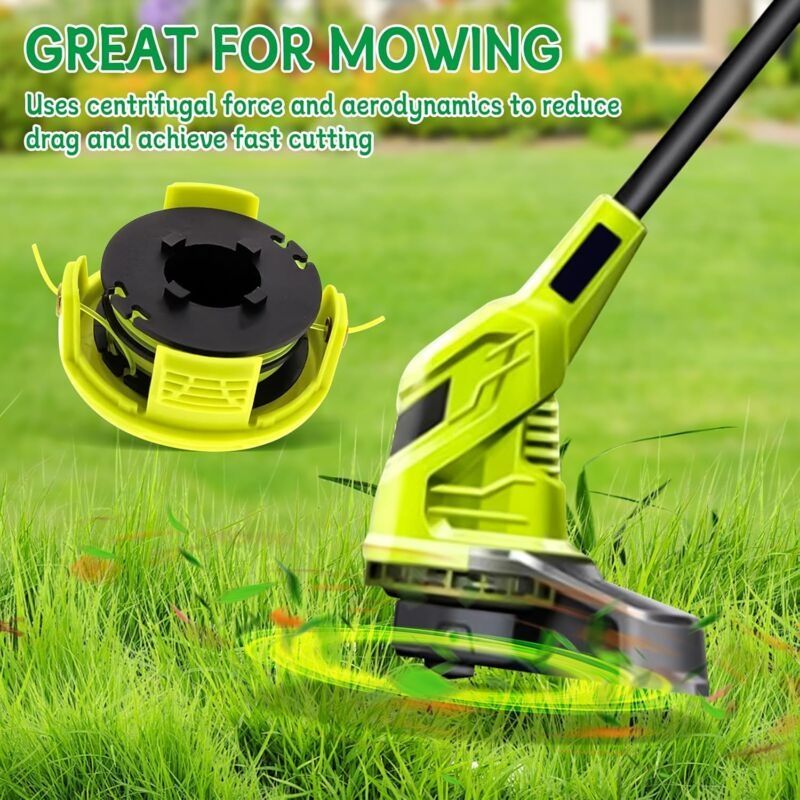 Ersatz-trimmerfadenspule Rac118 Für Ryobi Rlt3525s Freischneider. Selbstzuführende Doppelspule Für Ryobi Rac118 Rlt3525s. Durchmesser 1,2 Mm. Länge 8,4 M (4 Spulen + 1 Kappe + 1 Feder).