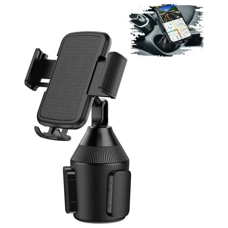 Universelle Autohalterung Für Smartphones Und Getränkebecher. Maximaler Durchmesser: 5,7–8,9 Cm. Kompatibel Mit Iphone, Galaxy S6/s7/s8 Und Weiteren Modellen.