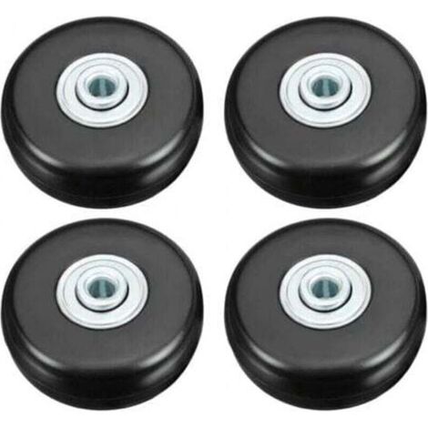 4 Stück 50-mm-kofferrollen, Gepäckreparaturrollen, Robuste, Geräuscharme Universal-schwenkrollen Aus Gummi Für Koffer, Gepäck, Rucksäcke Und Reisegepäck