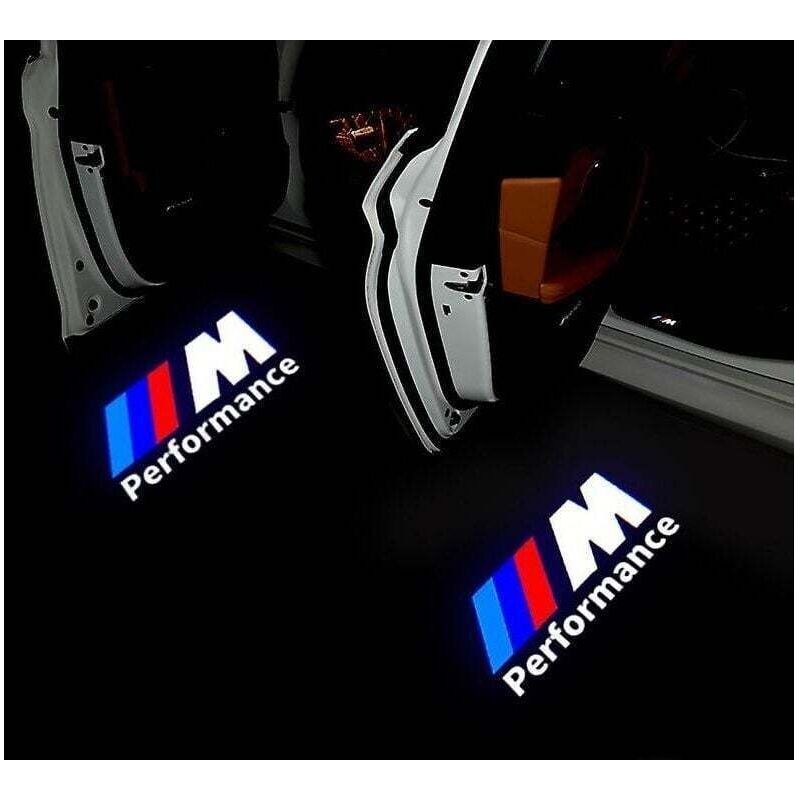 Set Aus 2 Bmw Led-scheinwerfern Mit Bodenprojektion Des Logos. Geringer Stromverbrauch. Einfache Installation Ohne Modifikationen.