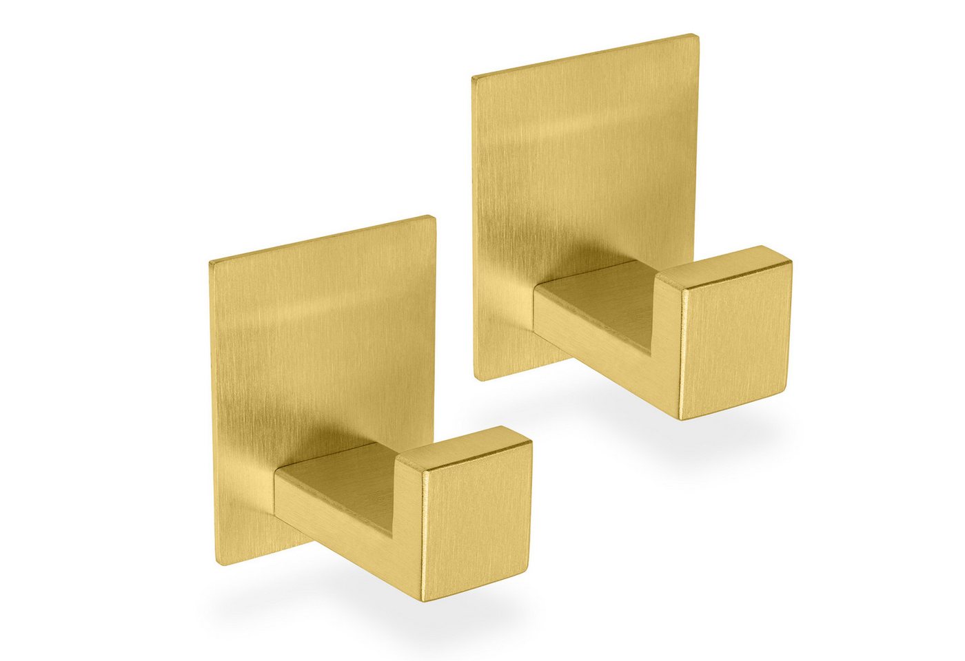 2x Handtuchhaken Ohne Bohren Selbstklebend Gold Handtuchhalter Edelstahl Bild 3