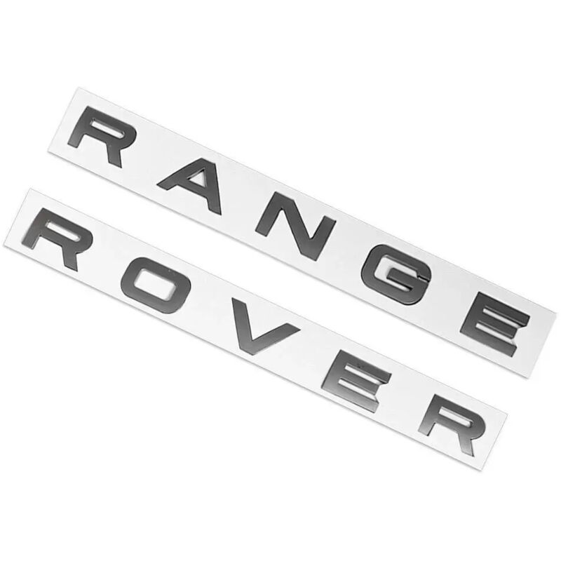 Matte Silberne Range Rover X2-embleme, Vorne Und Hinten, Für Vogue Sport Evoque