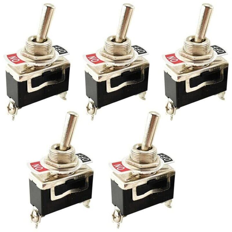 Packung Mit 5 Robusten 15a 250v Spst 2-poligen Ein/aus-wippschaltern Für Auto Oder Boot, Wasserdicht.