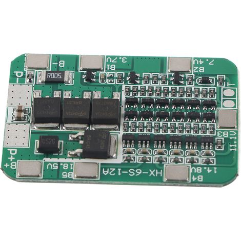 Eujgoov Batterieschutz 6s 15a 22v 24v, 6s 24v Leiterplatte Für Li-ion-zellen.