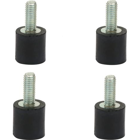 Stück M3 M5 M6 Gummilager, Antivibrations-silentblock, Auto-boot-spulen Schwarz Und Silber, Antivibrationsdämpfer (vd88 M38).