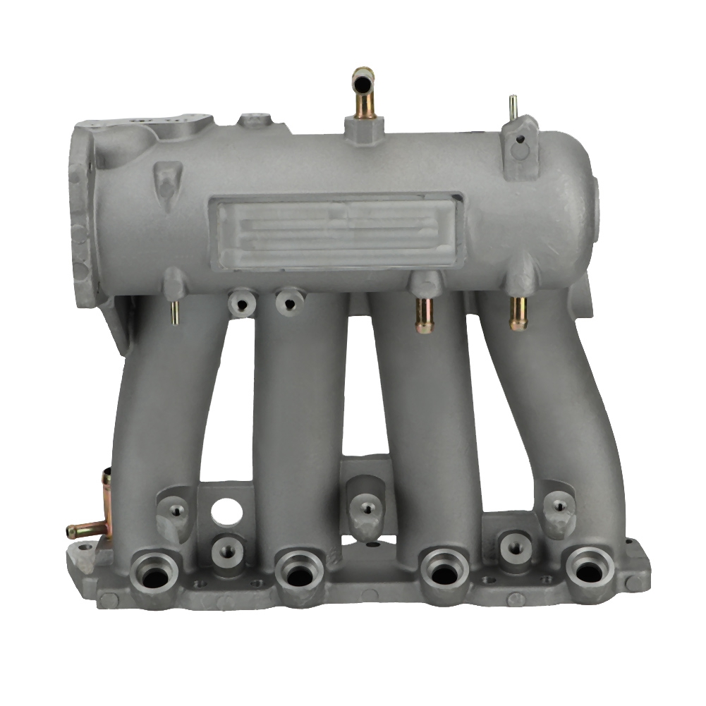 Qiilu Ansaugkrümmer Für Rennmotoren, Passend Für D-serie D15/d16, Crx/del Sol (1988–2000), Silber