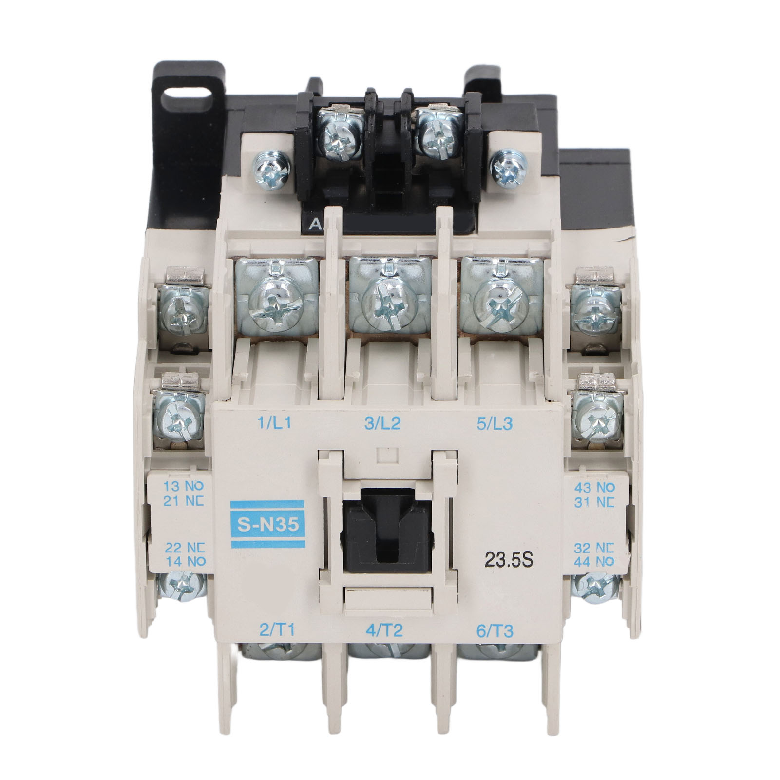 Wechselstromschütz, 50-60 Hz, 60 A, 3-poliger Elektromagnetischer Schütz, Kupfer Und Silber, Pc-gehäuse, Integrierte 35-mm-schienenmontage Für Industrielle Anwendungen (220 V)