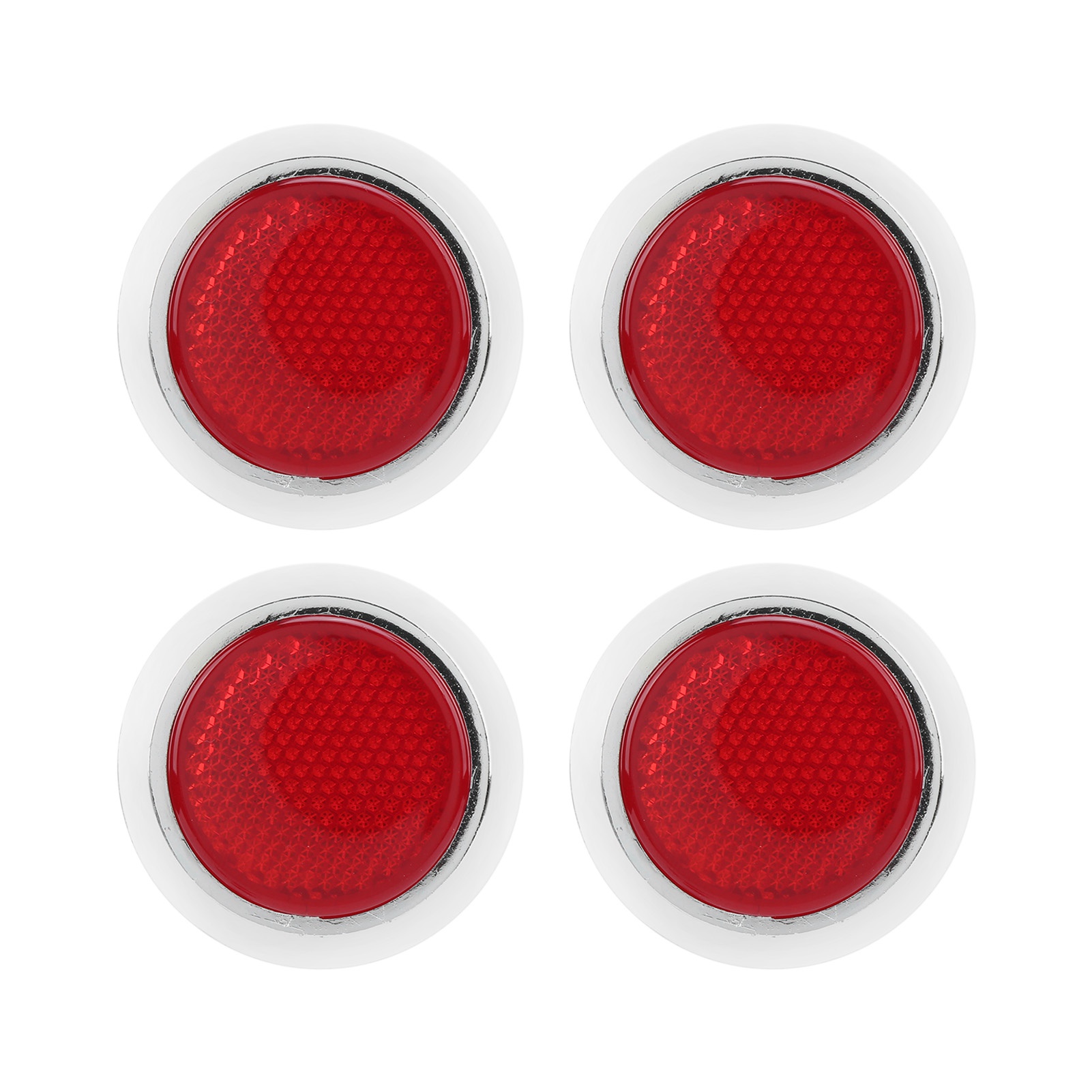 Tikatarer Reflektoraufkleber, 4 Stück Abs Ring Rund Redal Redal Mit 5,4 Cm Durchmesser Für Motorrad Auto.