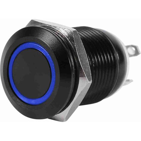 Led-momentanschalter, Led-druckknopfschalter, Led-momentanschalter, 2a 3vdc Led-ring 12mm Wasserdichter Led-auto-momentanschalter.