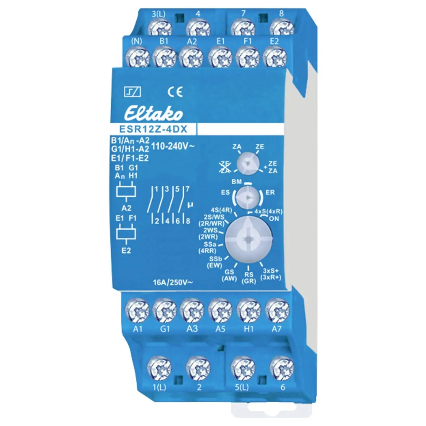 [neuwertig] B-ware Eltako Stromstoßschalter Relais Hutschiene Esr12 Z 4 Dx 4 Schließer 16 A 230 V
