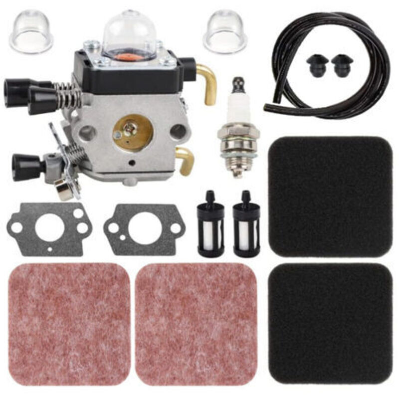 Vergaser Mit Luftfilter Und Kraftstoffleitung Für Stihl Freischneider Fs72, Fs74, Fs75, Fs76, Fs80, Fs85, Fs85r, Fs85rx – Ersetzt C1q-s97/s186