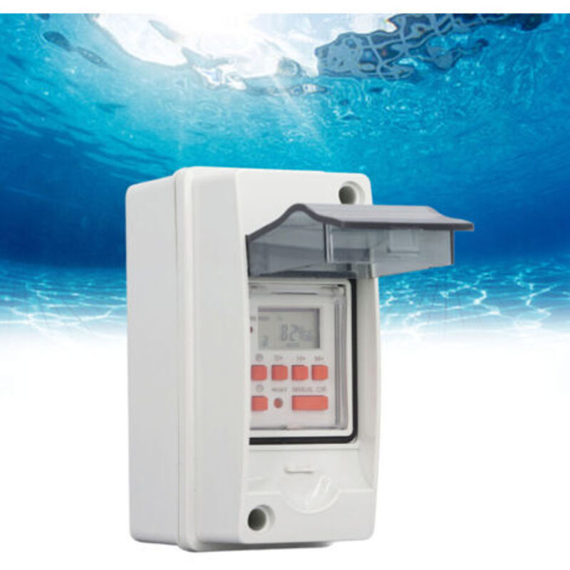 7-tage-programmierbarer Timer Mit Lcd-anzeige – Wasserdichtes Gehäuse, Wechselstrom 85–265 V, 28 Ein-/ausschaltzeiten – Trimec
