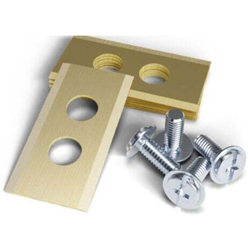 Vergoldete Ersatzrasierklingen Aus Edelstahl, 36 × 18 Mm, 1 Mm Dick, Doppelloch, 30er-packung