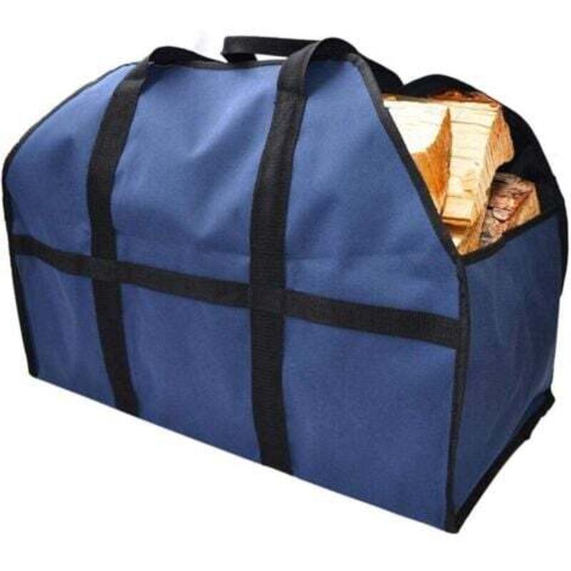 Robuster Brennholz-tragesack Aus Segeltuch – 100 X 40 Cm, 30 Kg Fassungsvermögen, Ideal Für Kamine Und Holzöfen