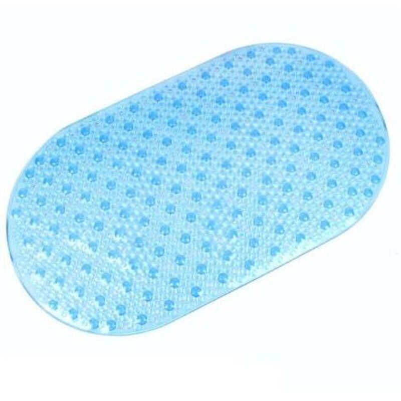 Rutschfeste Mikrofaser-badematte, 39 X 69 Cm, Leuchtend Blau, Schnelltrocknend Und Hoch Saugfähig