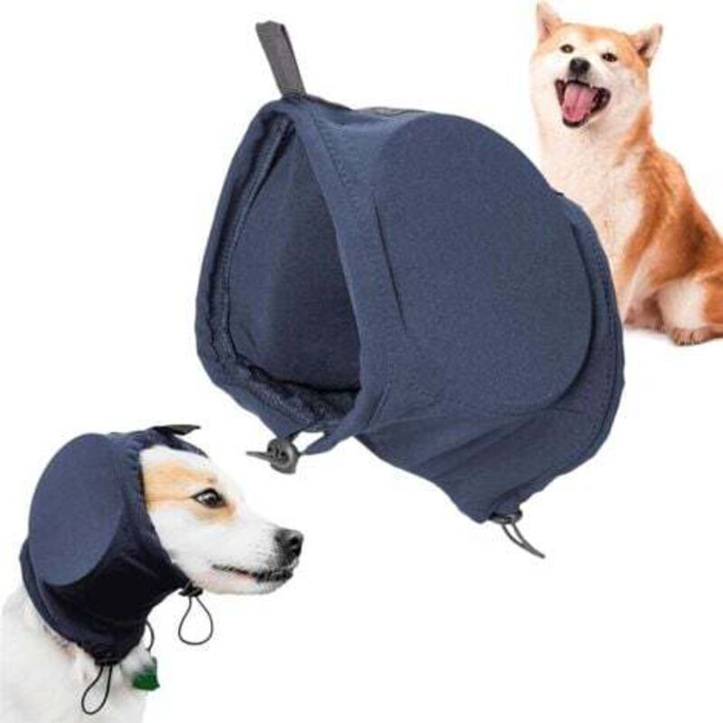 Geräuschunterdrückende Kopfhörer Für Hunde – Isolierender, Bequemer Und Warmer Ohrenschutz, Größe L, Blau