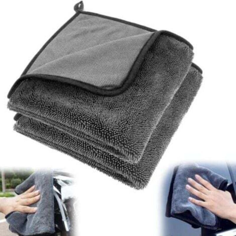 Mikrofaser-autoreinigungstuch – 90 X 60 Cm, Verdickt Mit Piggyback-finish, Ultra-saugfähig Und Kratzfest