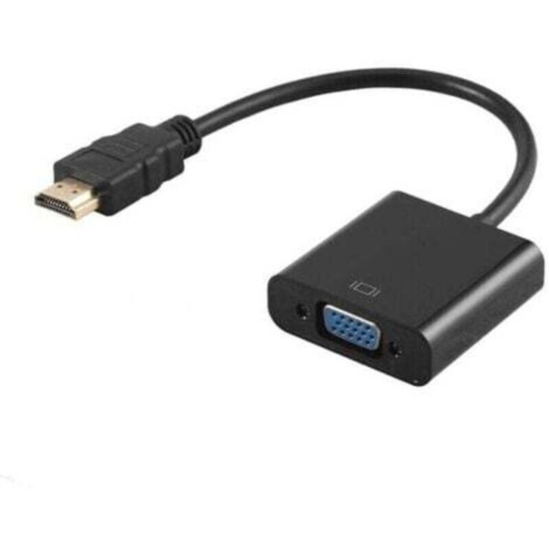 Aktiver 1080p Hdmi-zu-vga-adapter Mit 3,5-mm-audioausgang Und Micro-usb-stromversorgung – Goldfarben, Inklusive Kabel