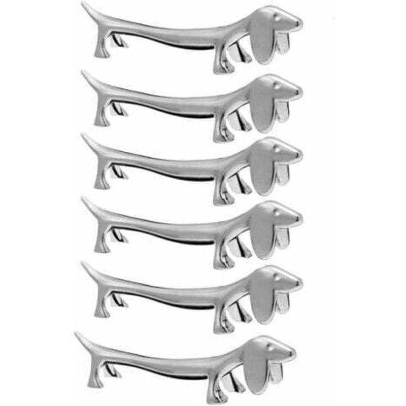 Kreatives Besteckset Aus Silberfarbener Zinklegierung – 6-teilig (gabeln, Messer, Löffel) – Modernes Und Elegantes Design