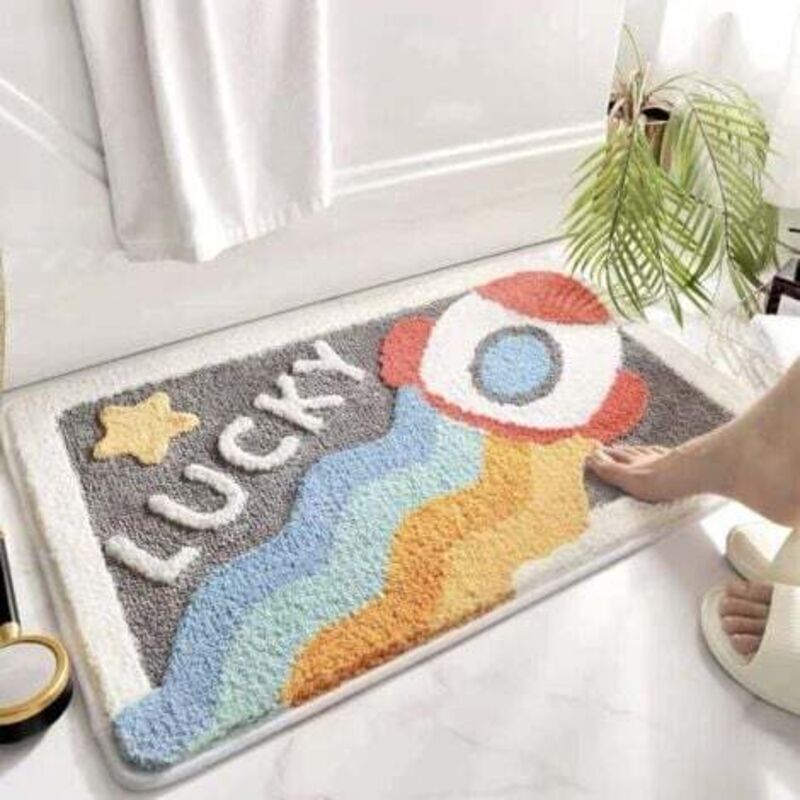 Rocket Weiche Und Saugfähige Badematte – 40 X 60 Cm, Weiche Mikrofaser, Rutschfest, Maschinenwaschbar