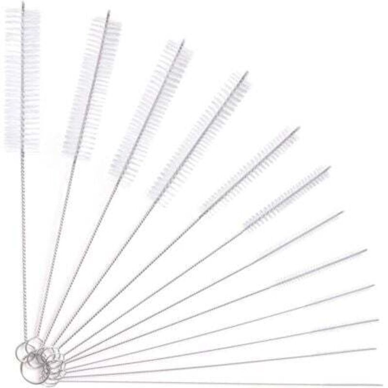 Reinigungsbürste Für Tuben Und Babyflaschen – 12-teiliges Set Aus Strapazierfähigem Nylon, Ideal Für Glasflaschen, Wasserkocher Und Tastaturen