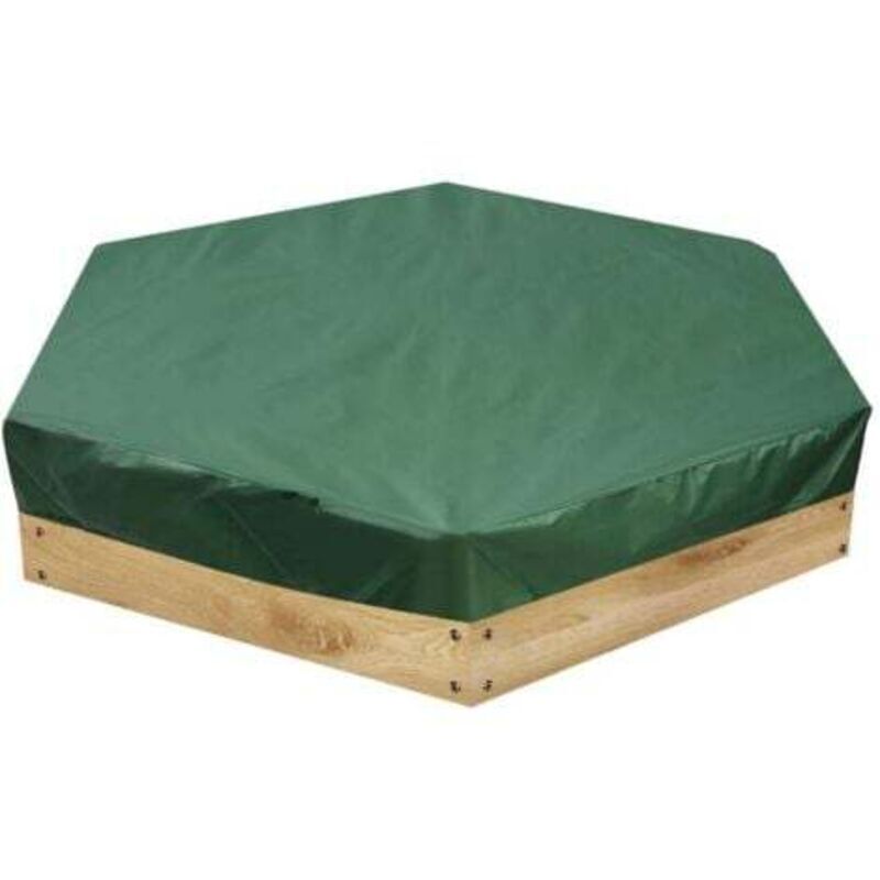 Sechseckige Schutzhülle Für Sandkasten – 180 × 150 × 20 Cm, Wasser- Und Staubdicht, Mit Kordelzug
