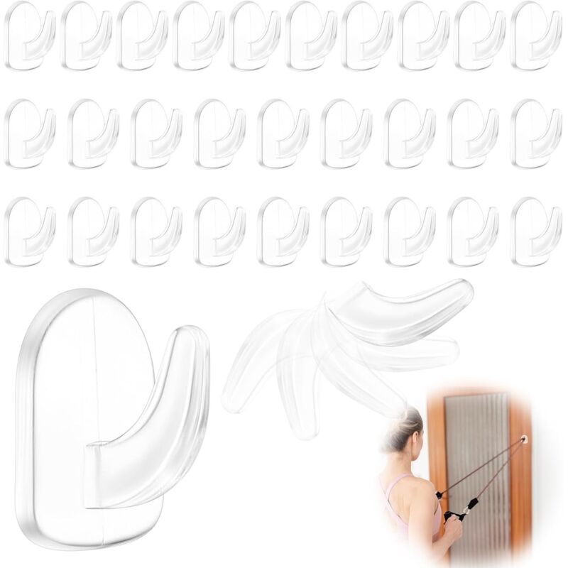 Selbstklebende Haken Ohne Bohren – 50er-packung Extra Starke Haken Für Handtücher Und Kleidung, Küche & Bad