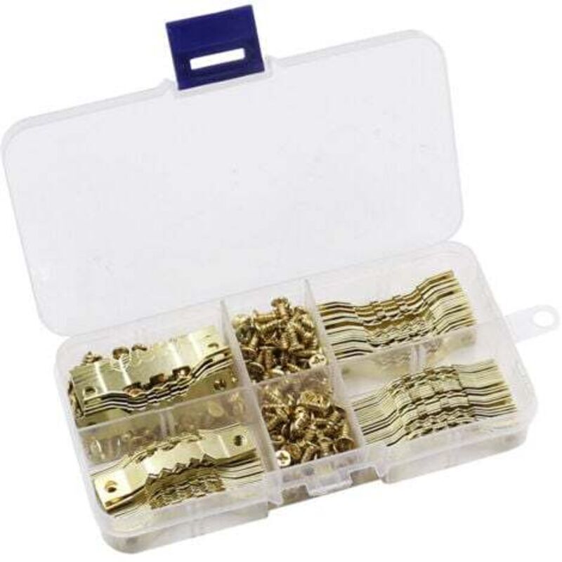 Bilderrahmenhaken – 100er-packung Aus Robustem, Goldfarbenem Metall, Ideal Für Bilder, Leinwände, Gemälde, Uhren Und Urkunden