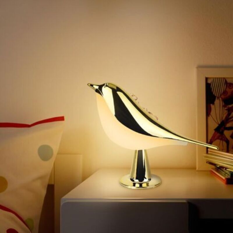 Kabellose Vogel-nachttischlampe – Usb-aufladbar, Berührungsempfindliche Helligkeitsregelung Und Duftöl-diffusor Für Schlafzimmer Oder Schule