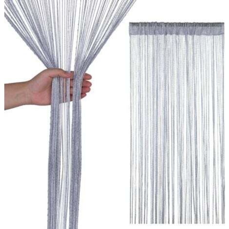 Silberner Paillettenvorhang Mit Quasten – 200 X 100 Cm, Elegante Innendekoration Für Tür Oder Fenster