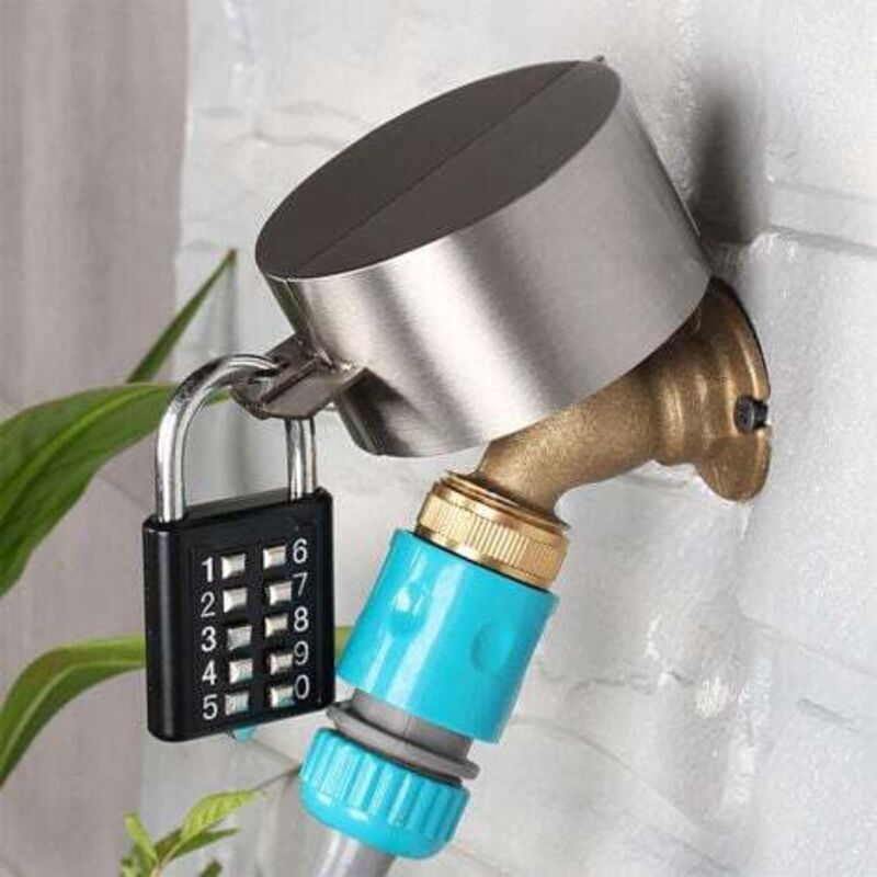 Außenwasserhahnschloss – Digitales Code-diebstahlsicherungssystem – Schutz Vor Wasserumleitung Und Vandalismus