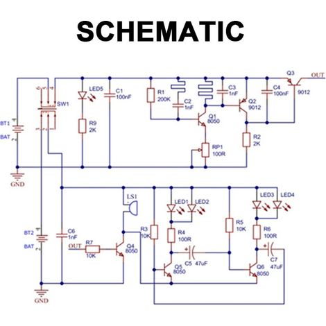 Diy-bausatz Für Elektronische Metalldetektoren, Ersatzteilset Für Einfache Ortungsgeräte, Praktisch Zum Löten Und Zur Herstellung Von Leiterplatten