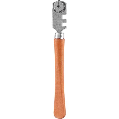Glasschneider Mit Rad, Sechs Robusten Klingen Und Diamantspitze Zum Schneiden Dicker, Spiegelnder Keramikfliesen