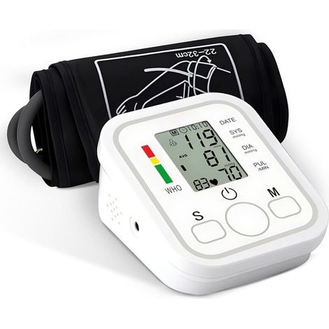 Oberarm-blutdruckmessgerät, Elektronisches Automatisches Blutdruckmessgerät Für Den Heimgebrauch, Verstellbare Manschette 22-32 Cm