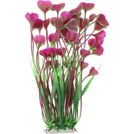 Künstliche Wasserpflanze Aus Kunststoff, Farbenfrohe Dekoration Für Aquarium, Fischbecken, Garten, Weinrot