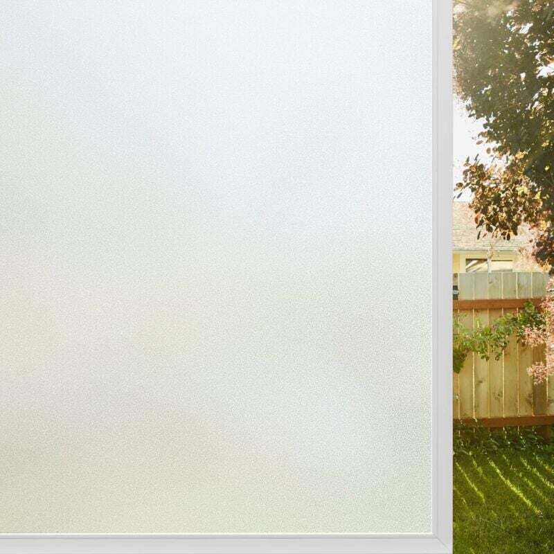 Sichtschutzfolie 44,5 X 200 Cm – Uv-schutz – Klebstofffreie Montage – Für Büro, Wohnung, Bad, Küche