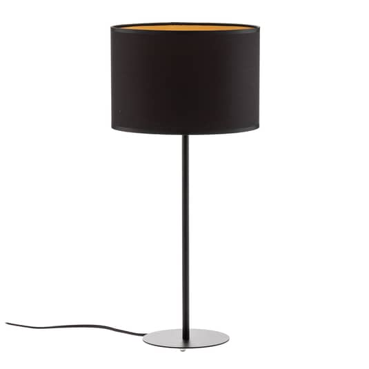 [neuwertig] B-ware Euluna Tischleuchte Soho Deko Schreibtischlampe Zylindrisch 56 Cm Schwarz Gold