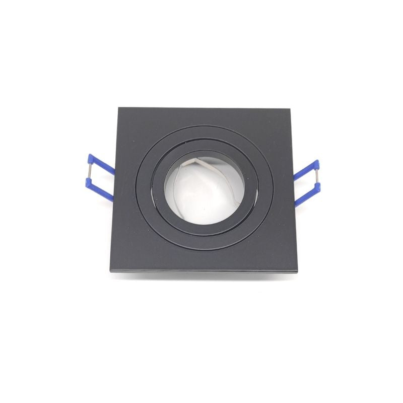 Quadratischer Neigering Mit 2 Schwarzen Ringen Und Gu10-fassung