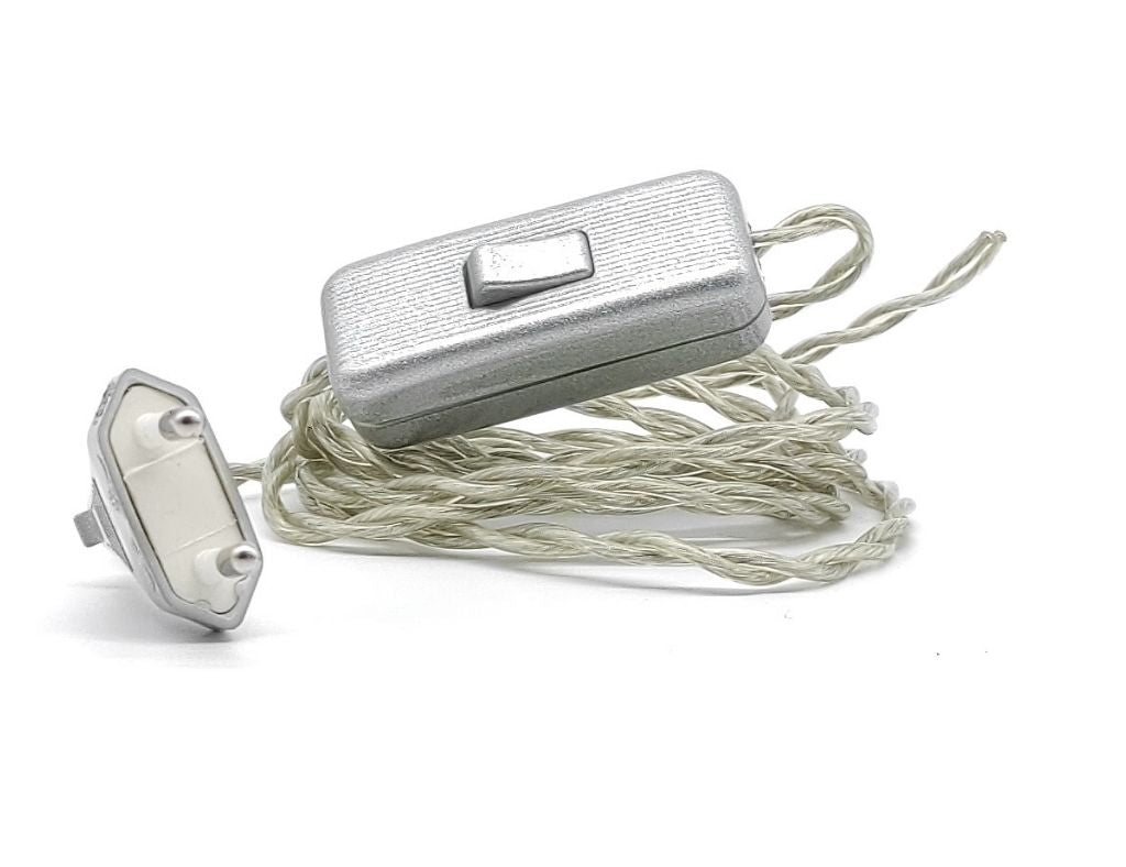 Twisted-kabel Mit Schalter Und Stecker Transparent