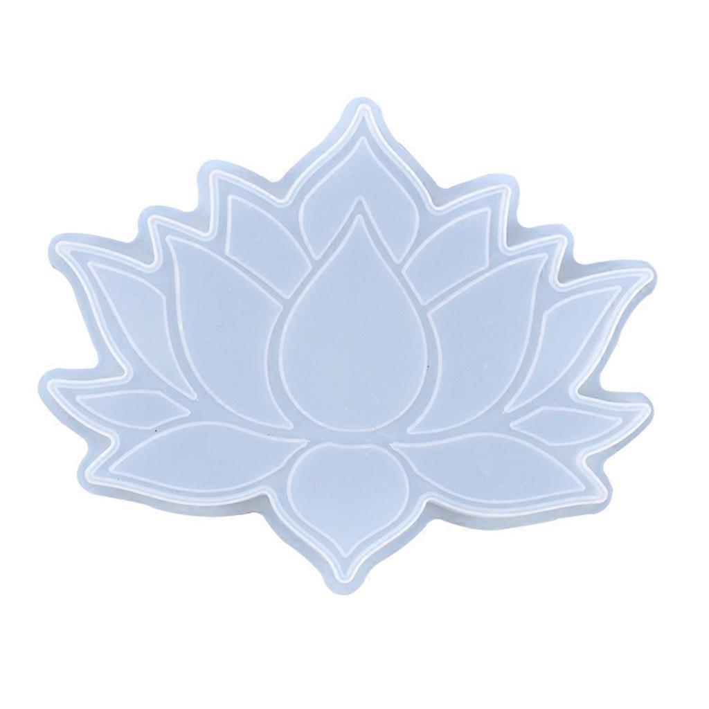 Becheruntersetzer-kristallform Diy Lotus-tablett-gießform Für Kreative Lotus-regalform