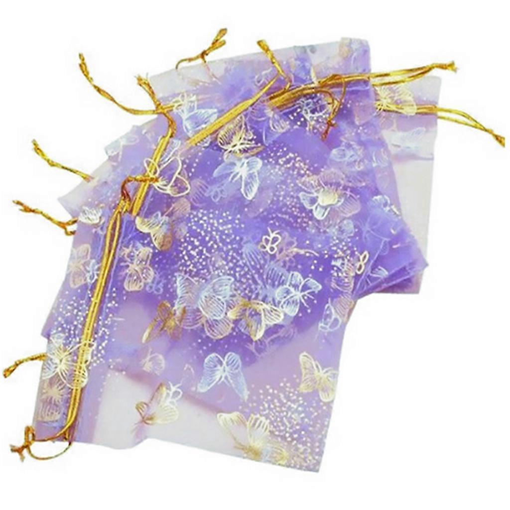 25 Stück Organza-geschenktüten, Schmuckbeutel Mit Kordelzug, Ideal Für Hochzeiten, Partys Und Süßigkeiten, 10 X 12 Cm