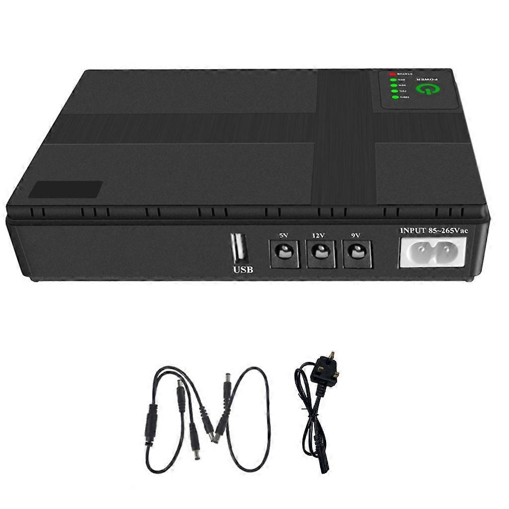 Mini-usv-backup-batterie 10400mah, Unterbrechungsfreie Stromversorgung Für Router Und Kamera, Uk-stecker, Kontinuierlicher Schutz.