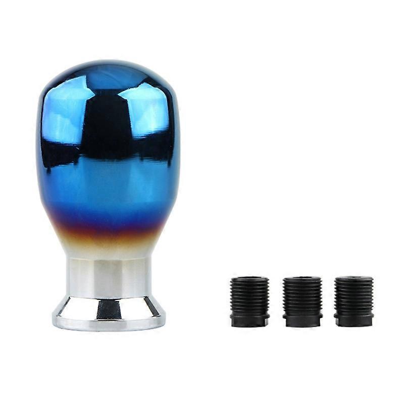 Langlebiger, Blauer Runder Schaltknauf Mit Universellen Fahrzeugadaptern - Schalthebel Mit Metallkugel, Adapter Inklusive, Sportliches Design.